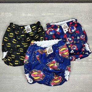 NEW Mama Koala 2.0 Superhero Pocket Cloth Diaper Bundle